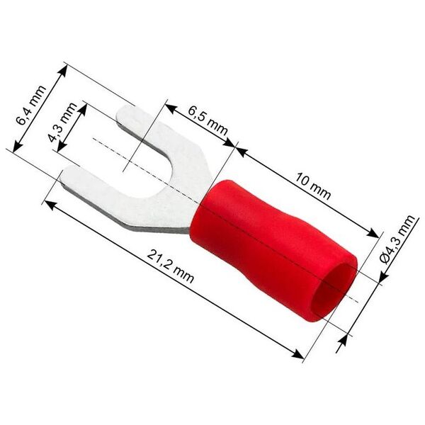 Blow 43-005# Konektor widel.izol.s śruba4,3 kabel 4,3