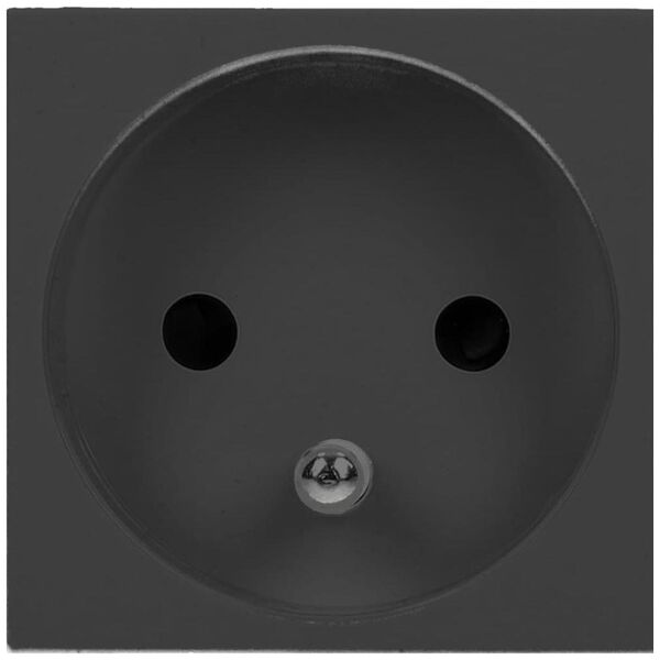 Orno NOEN FR, gniazdo modułowe 45x45mm 1x2P+Z, typ E french, 16A 250V, czarne