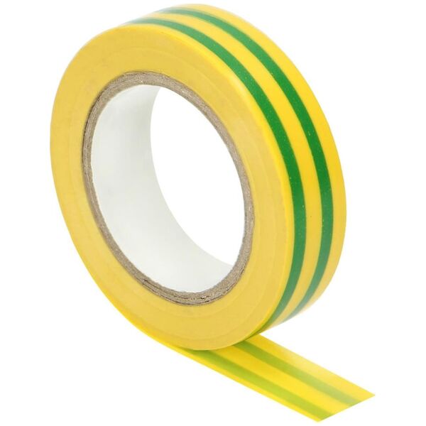 Orno Zestaw 10 taśm izolacyjnych 15mm, żółto/zielona, uniepalniona, grubość 0,13mm, długość 10m