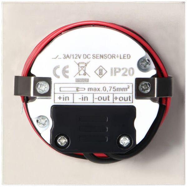 Oprawa schodowa Orno DRACO LED NEW 1,5W, oprawa schodowa podtynkowa, 12VDC, 30lm, 6000K, satyna, czujnik ruchu i zmierzchu AD-OS-6164LR6/N