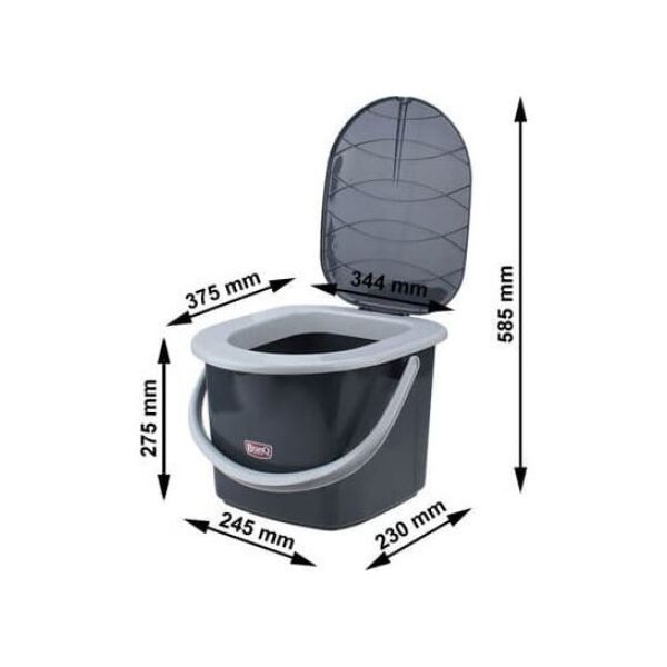 Branq Toaleta turystyczna wiadro 15,5l BranQ