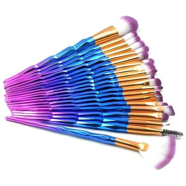 Aptel ZESTAW PĘDZLI do Makijażu w Stylu Unicorn Jednorożec MAKEUP AG798