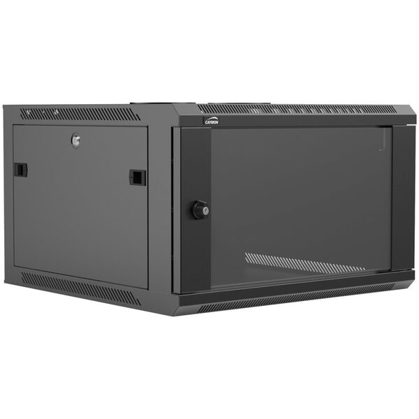 Caymon CAYMON WPR606R/B Επίτοιχο ντουλάπι rack 19” 6U, βάθος 600 mm, αφαιρούμενο πίσω κάλυμμα, μαύρο 13848346 5414795045118