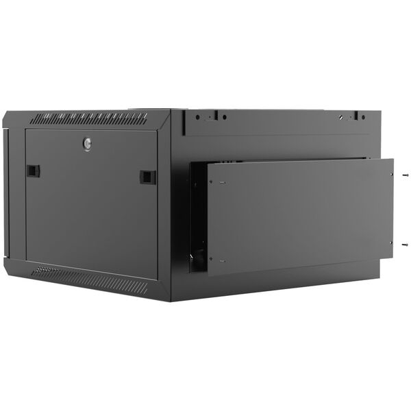 Caymon CAYMON WPR606R/B Επίτοιχο ντουλάπι rack 19” 6U, βάθος 600 mm, αφαιρούμενο πίσω κάλυμμα, μαύρο 13848346 5414795045118