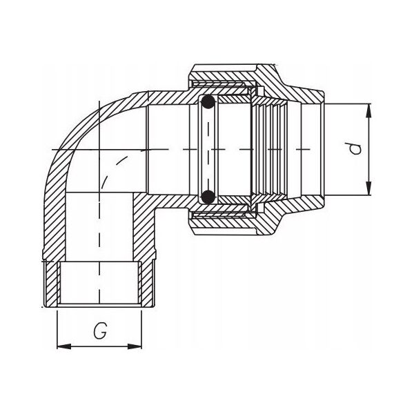 Kolano PE GW 50x6/4" [8]
