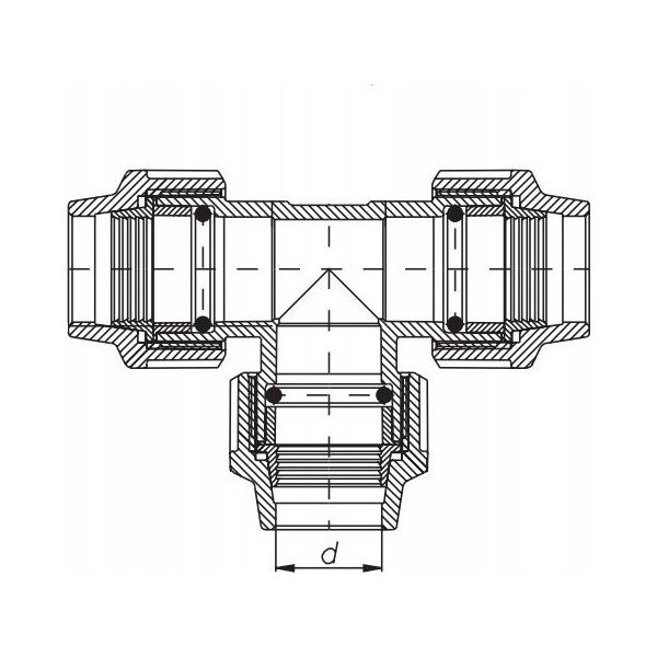 Trójnik PE 63x63x63 [1]