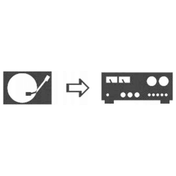 SpeaKa Professional SP-7869832 Phono / DIN-tilslutning Audio Y-adapter [1x DIN-bøsning 5-pol. - 2x Cinch-stik] Sort