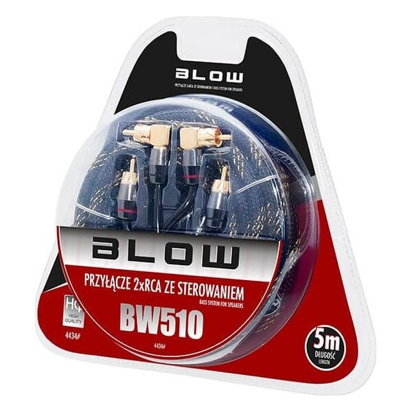 Adapter AV Blow 4434# Przył.2xrca 6mm  5m kąt+ster hi-end