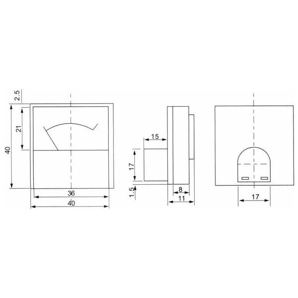 Blow 51-625#              Miernik analog.volt.kw.mini250v