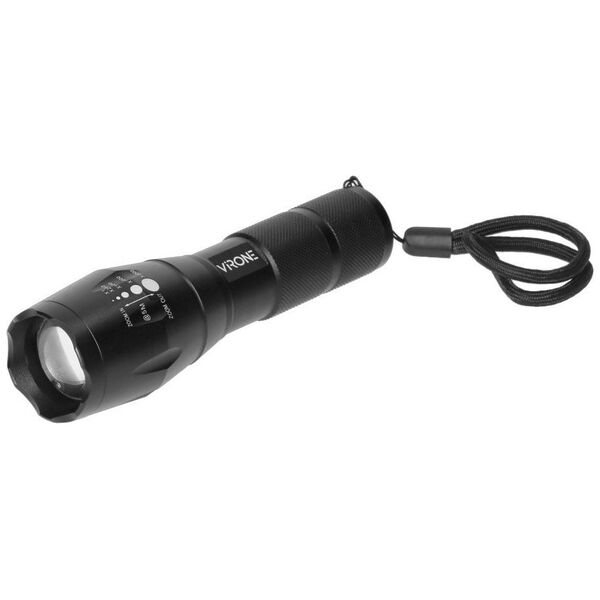 Latarka Virone Latarka LED CREE Virone 10W z zoomem, 800lm, 3xAAA
