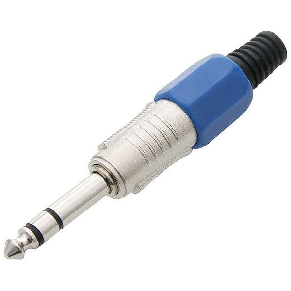 Kabel Blow 10 szt. Wt.Jack 6,3 ST METAL NIEBIESKI HQ (1PH)