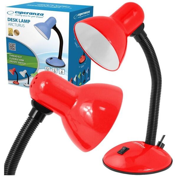 Lampka biurkowa Esperanza czerwona  (ELD107R)