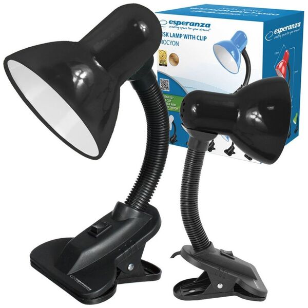 Lampka biurkowa Esperanza czarna  (ELD106K)