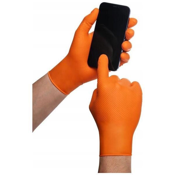 Mercator Medical Rękawice nitrylowe Mercator gogrip orange XXL 50sz