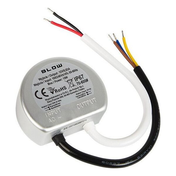 Blow 70-600# Zasilacz impulsowy dopuszkowy 12v/0,83a