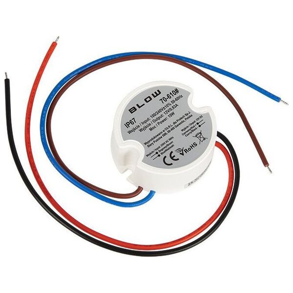 Blow 70-610# Zasilacz impulsowy dopuszkowy 12v/0,83a