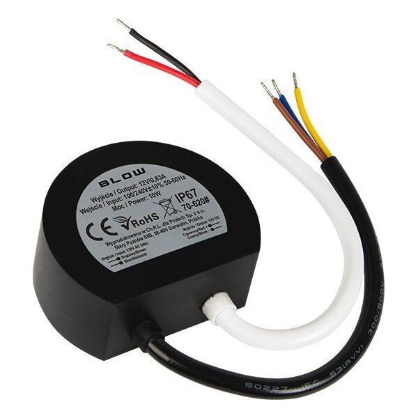Blow 70-620# Zasilacz impulsowy dopuszkowy 12v/0,83a