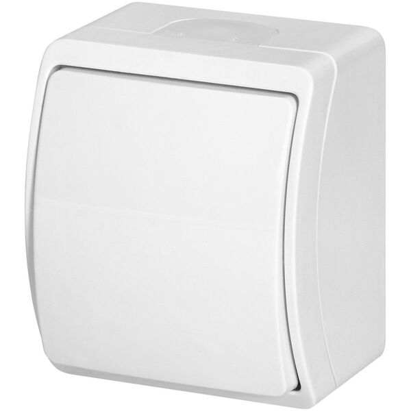 Orno Łącznik jednobiegunowy n/t AQUATIC, IP44, biały