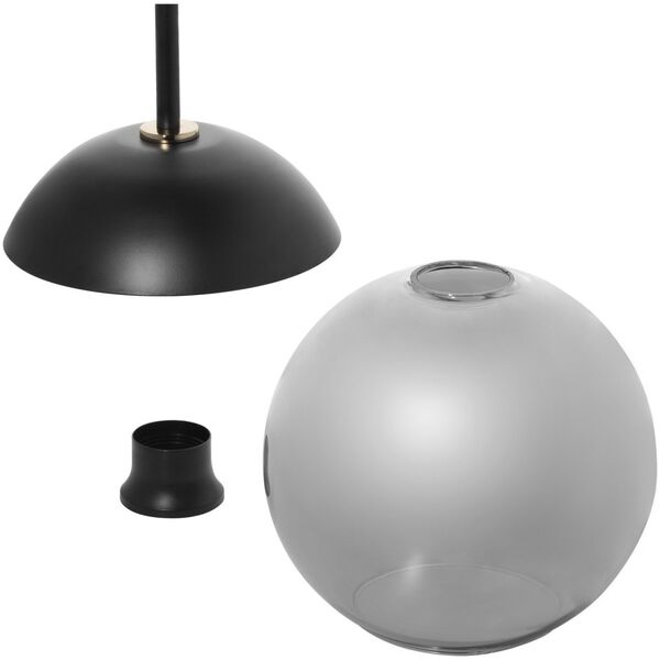 Lampa wisząca Orno LARA 1P, lampa wisząca, E27  max. 60W, czarna