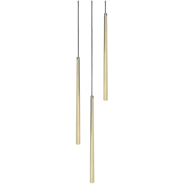 Lampa wisząca Orno TABUNG 3P, lampa wisząca, G9  max.6W, złota