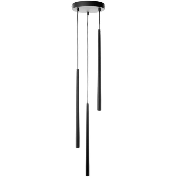 Lampa wisząca Orno TABUNG 3P, lampa wisząca, G9  max.6W, czarna