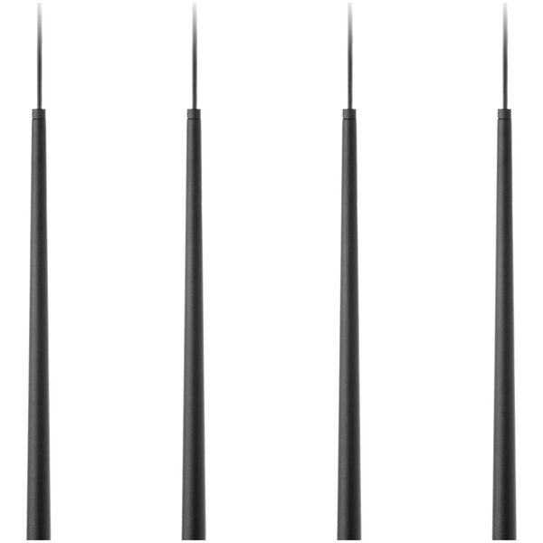 Lampa wisząca Orno TABUNG 4P, lampa wisząca, G9  max.6W, czarna