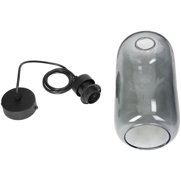 Lampa wisząca Orno LAZIO 1P, lampa wisząca, E27  max.15W, czarna