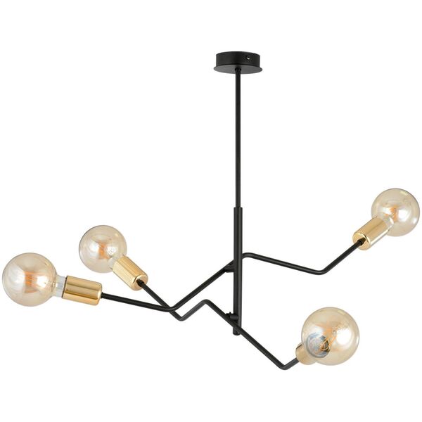 Lampa wisząca Orno GIRO lampa wisząca, moc max.4x60W E27, czarno-złota