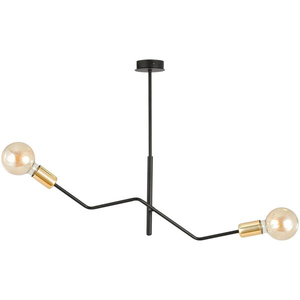 Lampa wisząca Orno GIRO lampa wisząca, moc max.2x60W, E27, czarno-złota