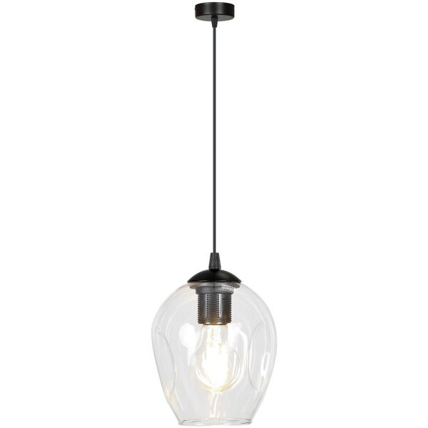 Lampa wisząca Orno IRIS lampa wisząca, moc max.60W, E27, czarno-transparentna