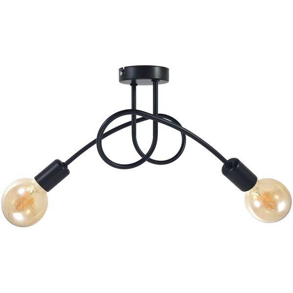 Lampa sufitowa Orno MALAGA lampa wisząca, moc max. 2x60W, E27, czarna