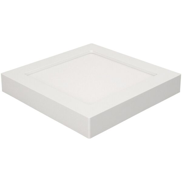 Lampa sufitowa Orno LETI LED 18W, oprawa downlight, natynkowa, kwadratowa, 1600lm, 4000K, biała, wbudowany zasilacz LED