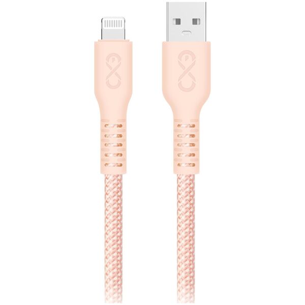 Kabel USB Orno USB-A - Lightning 2 m Różowy (CABEXCIMMOUALI2.0MIX)
