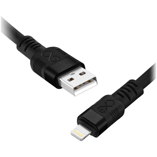 Kabel USB Orno USB-A - Lightning 0.9 m Czarny (CABEXCWHPLIGH0.9DMIX)