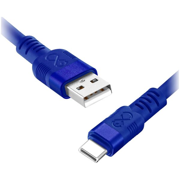 Kabel USB Orno USB-A - USB-C 2 m Niebieski (CABEXCWHPUSBC2.0PMIX)