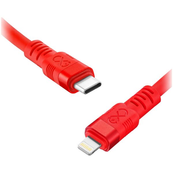Kabel USB Orno USB-C - Lightning 2 m Czerwony (CABEXCWHPUCUL2.0MIX)