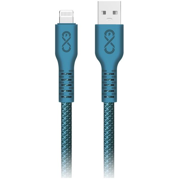 Kabel USB Orno USB-A - Lightning 0.9 m Niebieski (CABEXCIMMOUALI0.9MIX)