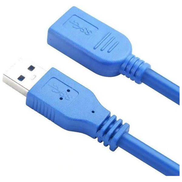 Kabel USB Aptel USB-A - USB-A 1.5 m Niebieski (KP9A)