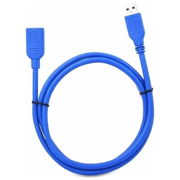 Kabel USB Aptel USB-A - USB-A 1.5 m Niebieski (KP9A)