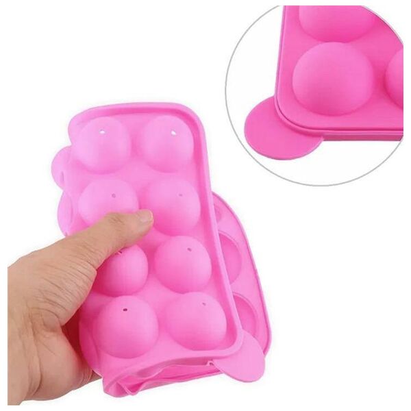 Aptel SILIKONOWA FORMA do Ciastek w Formie Lizaków Cake Pops x20 różowy AG893