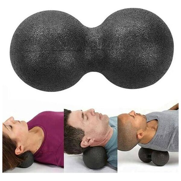 Aptel Podwójna PIŁKA do ROLLOWANIA do Masażu Mięśni Fitness 12x6cm FT31E