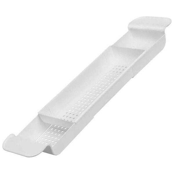 Aptel Rozkładana PÓŁKA na Wannę Regulowana 55-78cm biała SL13