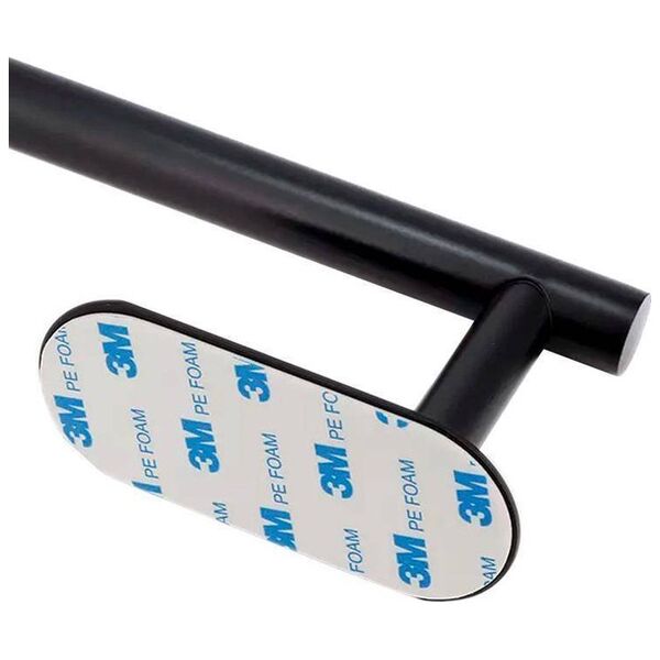 Aptel Stalowy UCHWYT na Ręcznik Ścierkę Naścienny 40cm czarny AG945A