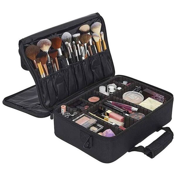 Torba Aptel Torba z Przegrodami na Aparat Fotograficzny i Akcesoria 40x29x13cm czarna CA22