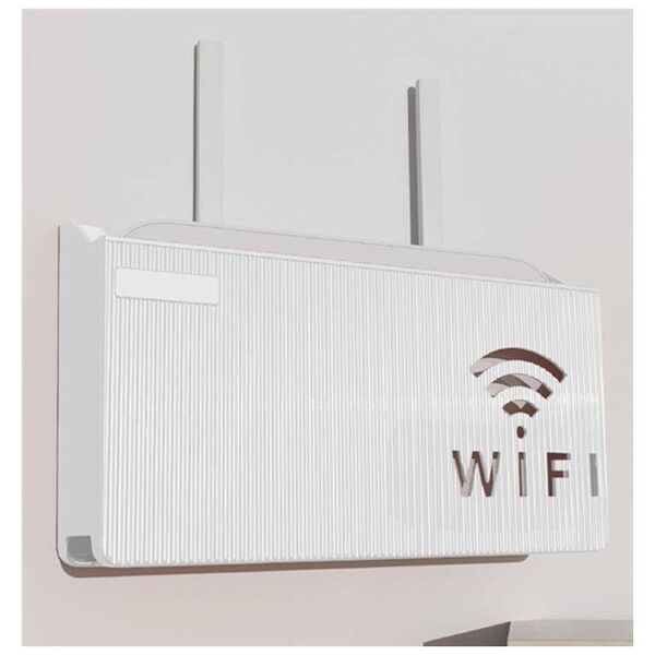 Aptel Naścienna PÓŁKA na Router Wi-Fi biała AG986