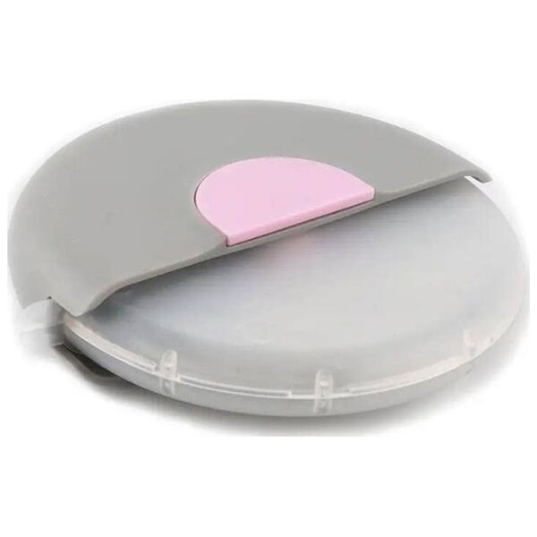 Aptel Okrągły NÓŻ do Pizzy Krojenie Pizzy na slajsy 8,5cm szaro-różowy AG680B
