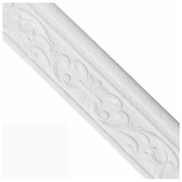 Ozdobna LISTWA na Ścianę Przypodłogowa Sufitowa Przyklejana 230x8cm biała AG992