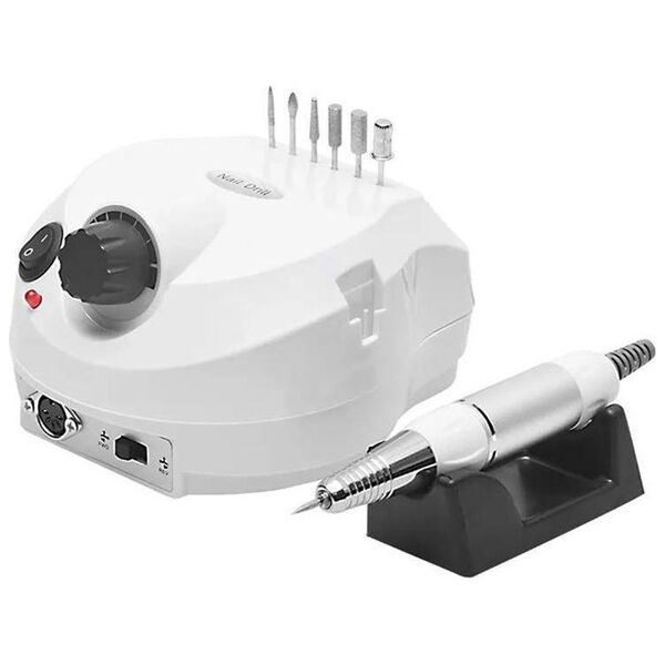 Aptel Elektryczna Frezarka do Paznokci 65W + Frezy + Kapturki (DA4)