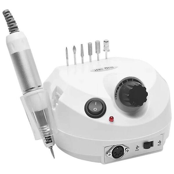 Aptel Elektryczna Frezarka do Paznokci 65W + Frezy + Kapturki (DA4)