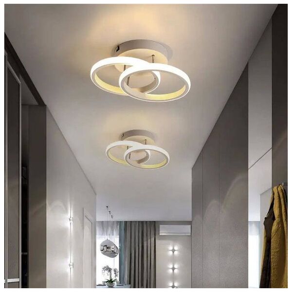 Lampa sufitowa Aptel LAMPA Sufitowa LED 2 taśmy led 20W biała ZD110A